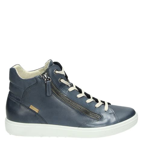 blauwe hoge sneakers dames